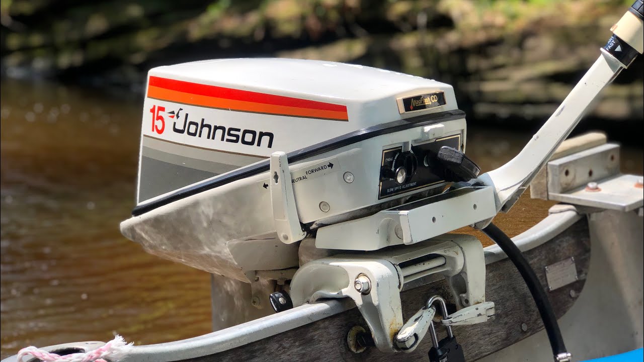 1978 15hp Johnson Outboard Boat Motor
