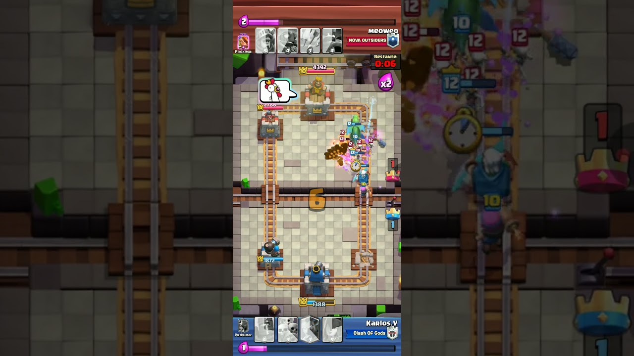 Virada épica em Clash Royal. 