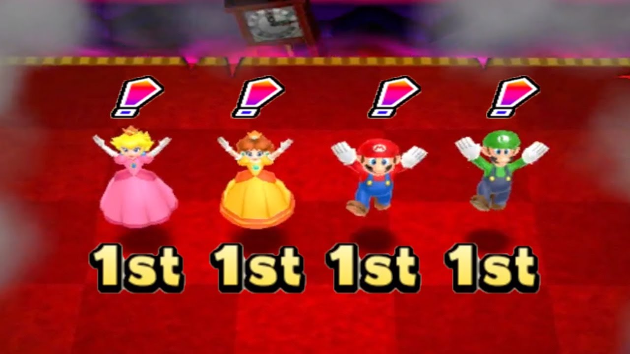 Mario Party Island Tour - Minigames - Peach vs Daisy vs Mario vs Luigi (Master Cpu)