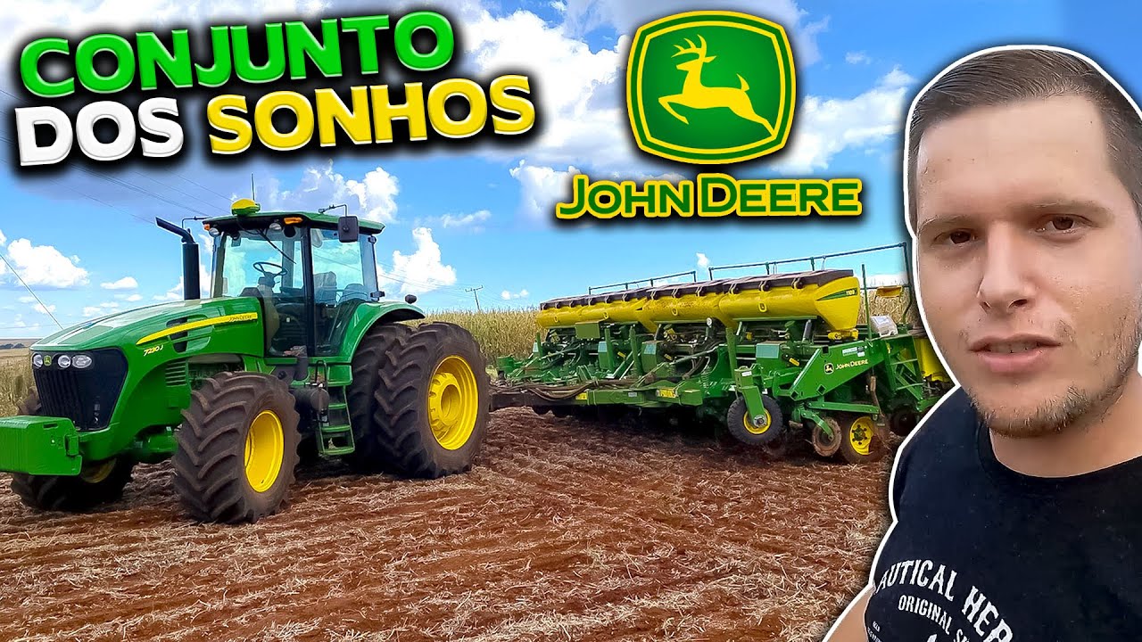 JOHN DEERE 7230J NO PLANTIO DO MILHO SAFRINHA | COM DESLIGAMENTO LINHA A LINHA