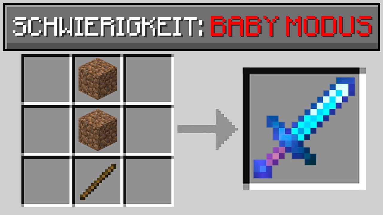 Minecraft im BABY MODUS durchspielen! (mit iCrimax)