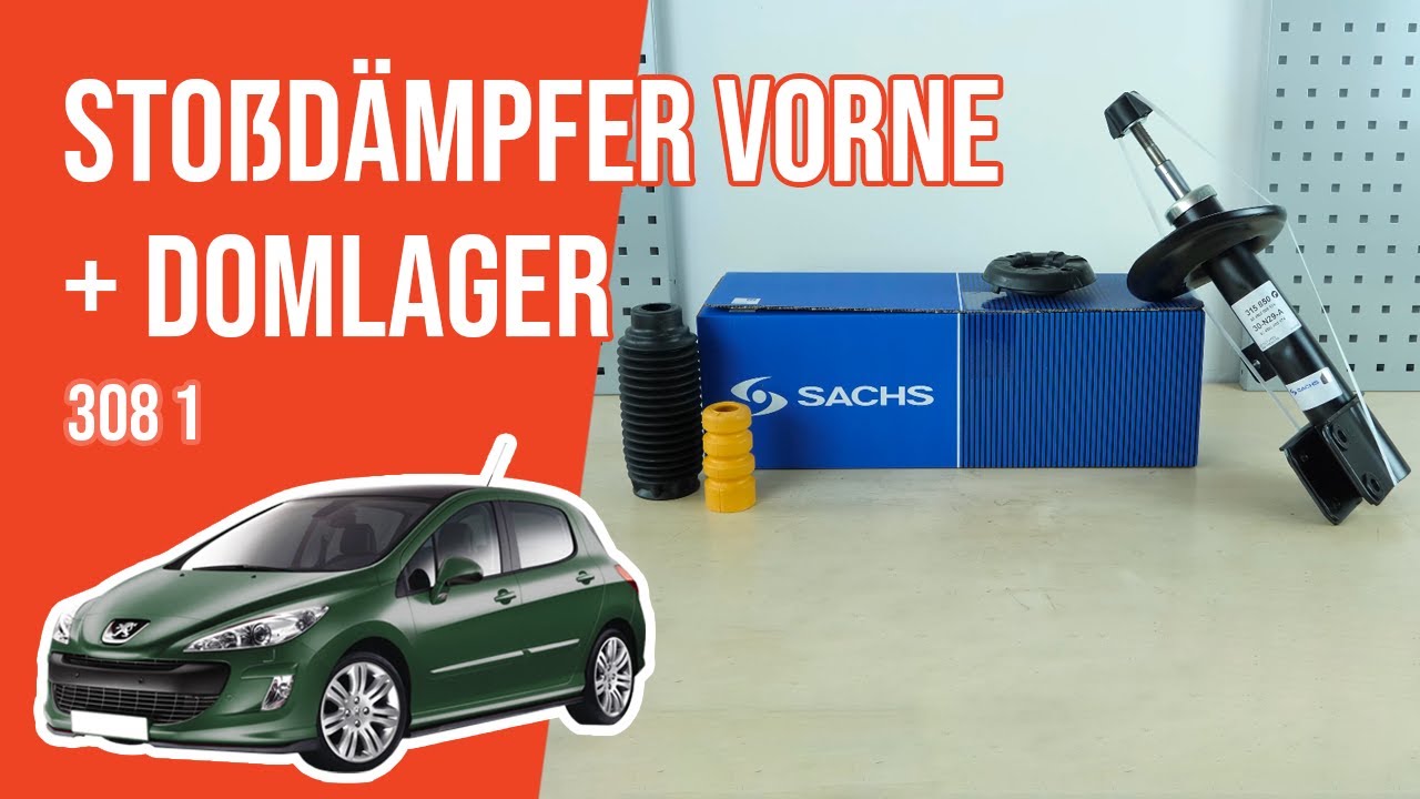 Wie Peugeot 308 1 Stoßdämpfer vorne wechseln ➿