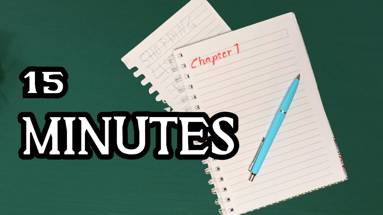 How to write a book in 15 minutes a day (My realistic routine)