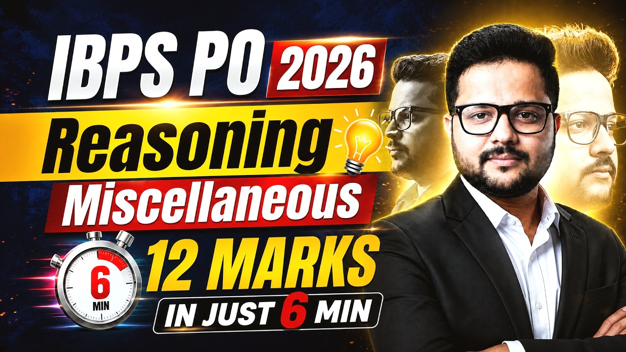 IBPS PO Reasoning 2026 🔥 First Move Can Change Your Score | Target 12 Marks