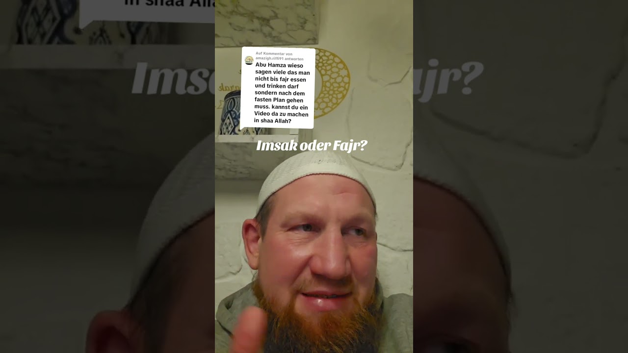 Bis wann darf man essen und trinken im Ramadan: Imsak oder Fajr? Pierre Vogel antwortet