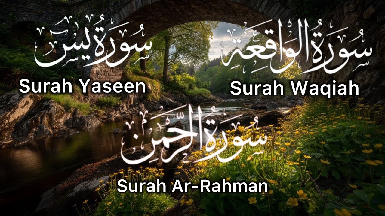 3 Powerful Surahs For Your Home: Yasin, Rahman, Waqiah | Alaa Aqel | Soft Quran Recitation
