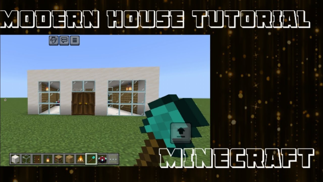 #MODERN HOUSE TUTORIAL [MINECRAFT ]GAMEPLAY#