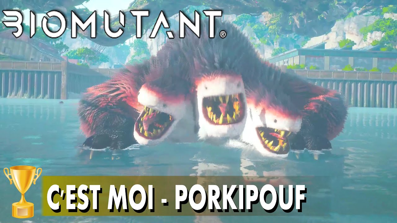 BIOMUTANT : C'EST MOI ! - TROPHÉE / SUCCÈS -   BOSS FIGHT PORKIPOUF 3 BOULEBOMBES