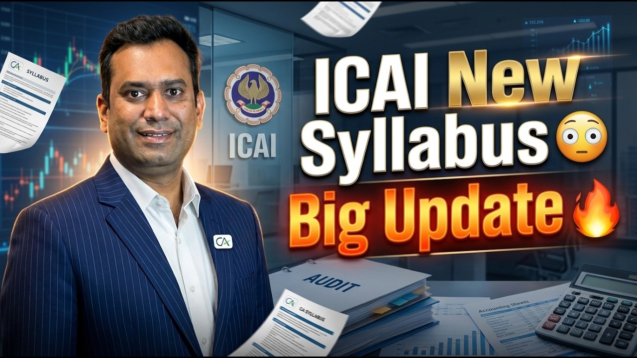 Is ICAI Going to Change the CA Syllabus Again? 😱 | Will AI Be Added to the CA Course? | Complete ...