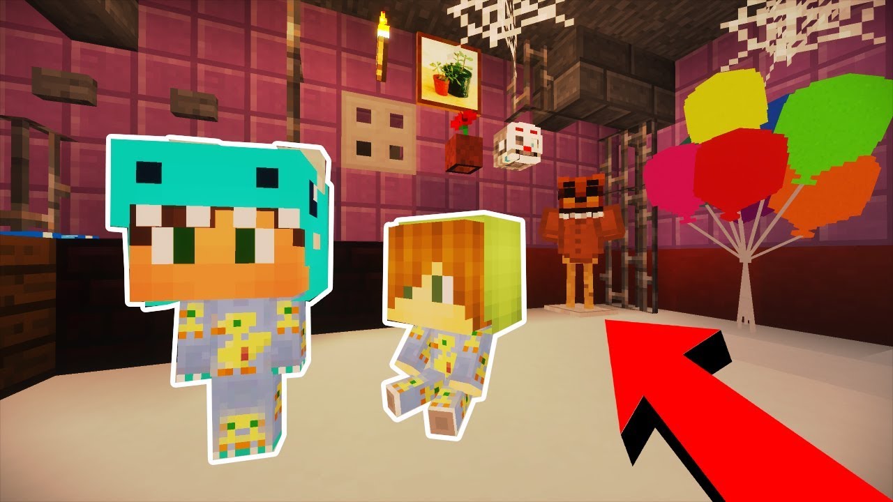 💀 PIJAMADA EN CASA DE FIVE NIGHT AT FREDDY 😍 MINECRAFT ROLEPLAY