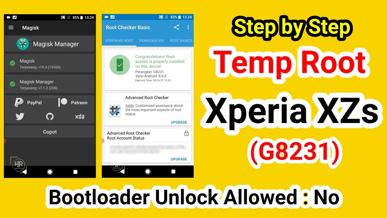 Sony XZs Temp Root (Bootloader Unlock Allowed No)