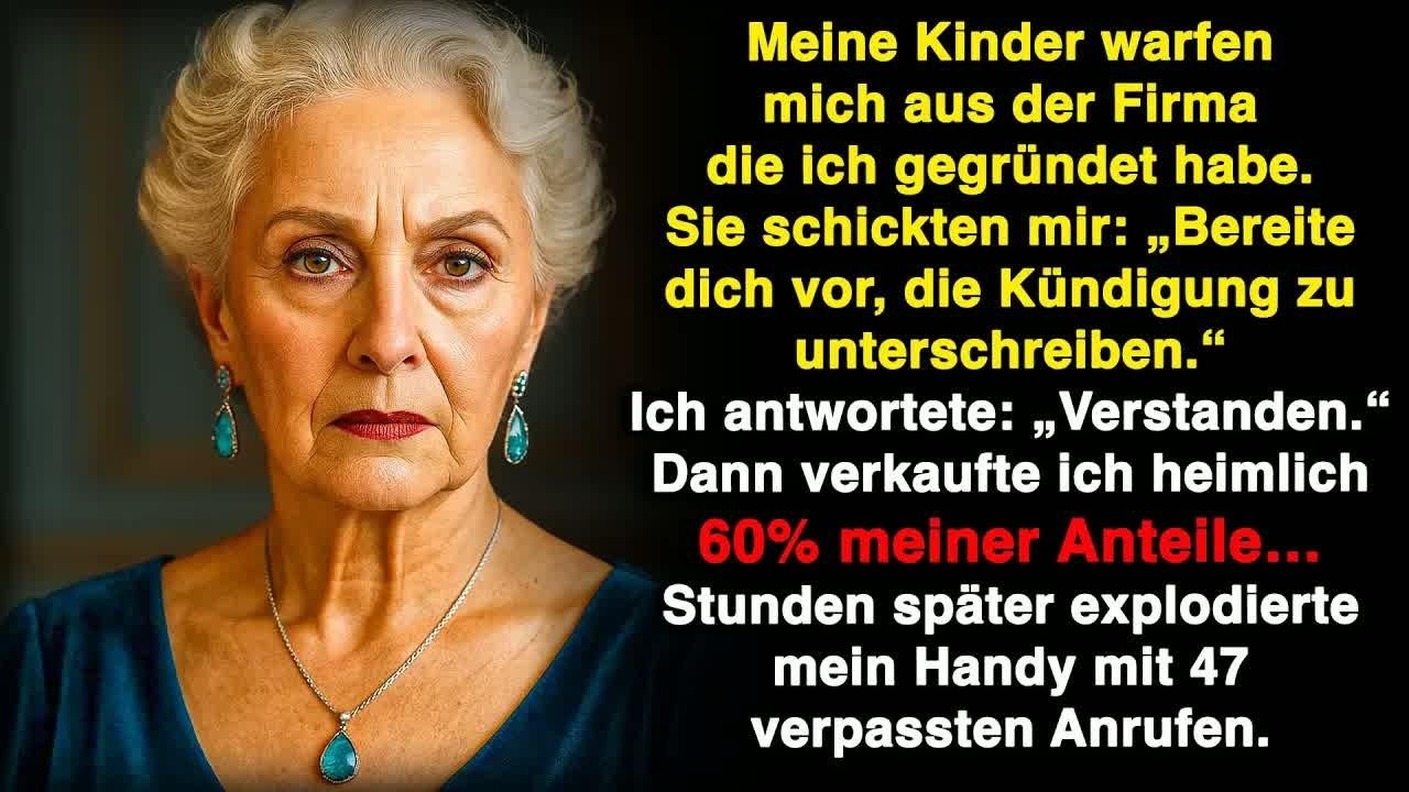 Meine Kinder haben mich aus der Firma geworfen, die ich gegründet habe – dann habe ich 60% verka