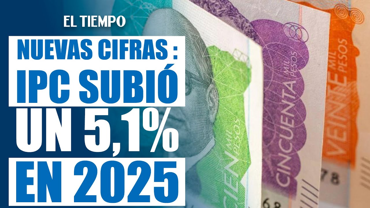 Inflaci&oacute;n en Colombia cerr&oacute; en 5,1%: &iquest;Cu&aacute;nto subir&aacute;n arriendos y peajes en 2026?|&nbsp;EL TIEMPO