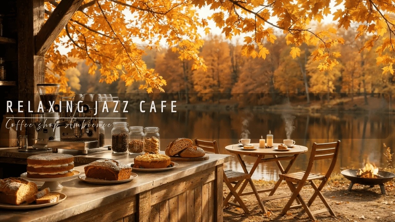 Relaxing Jazz by the Lakeside Café 🌿☕ | Smooth & Chill Background Music for study & work