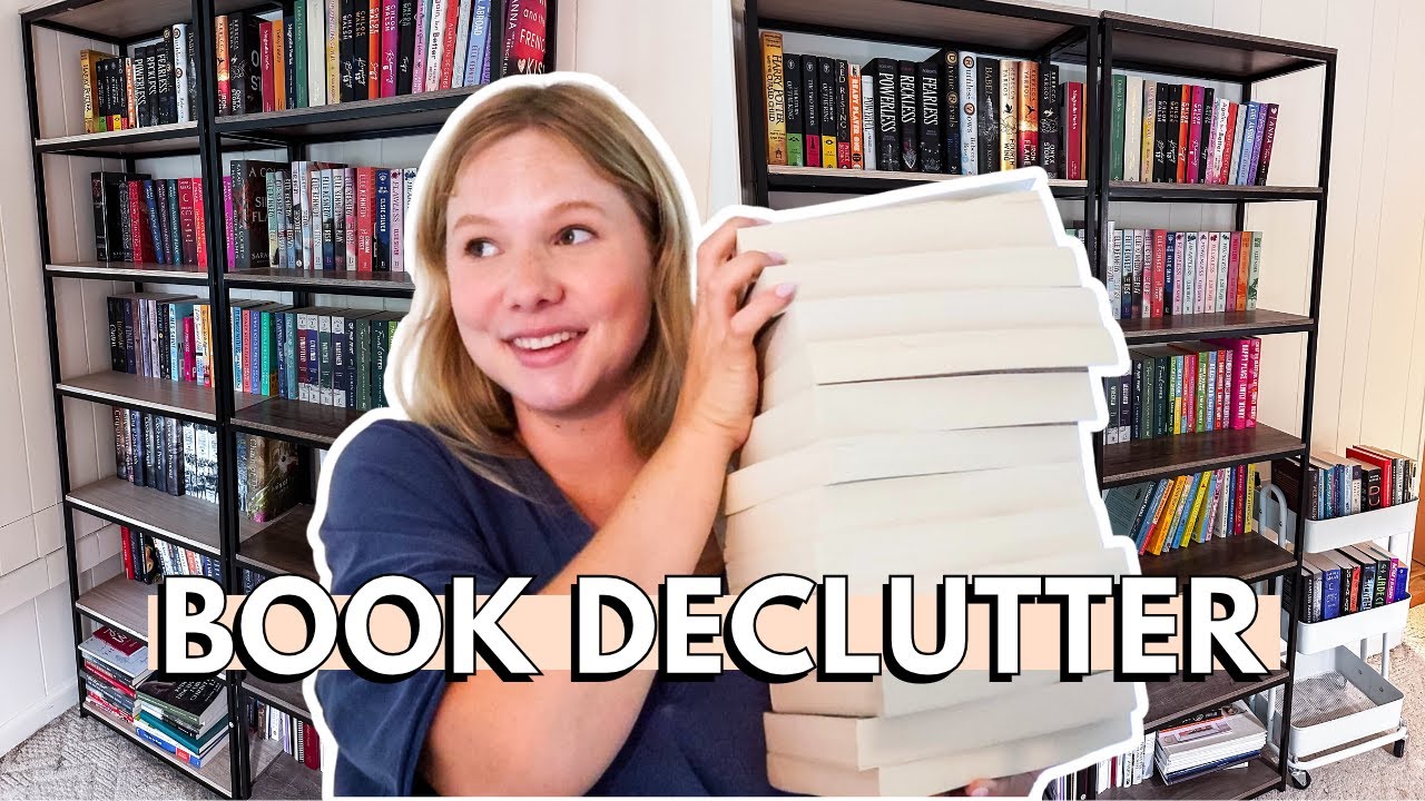 BOOK DECLUTTER 📚✨| purging/reorganizing my bookshelves + simplifying children’s books