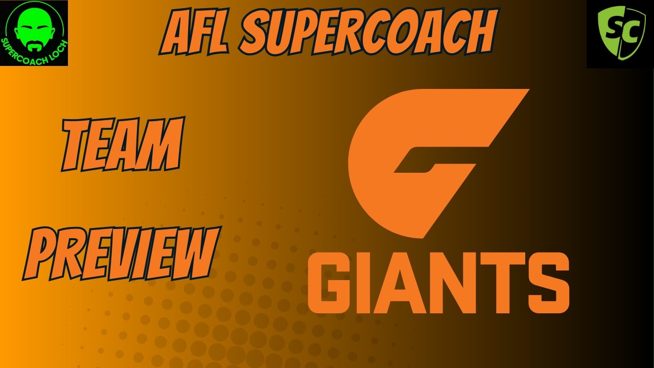 AFL Supercoach 2026 - GWS Team Preview