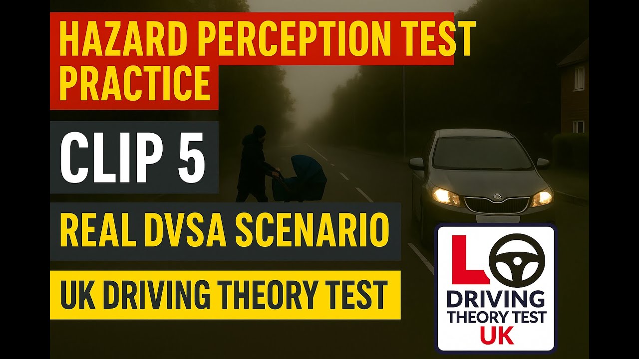 Hazard Perception Test Practice Clip 5 – Real DVSA Style Scenario | UK Driving Theory 2025