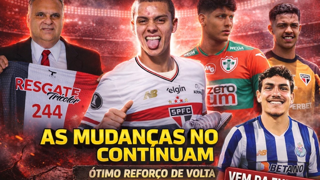SPFC FAZ GRANDE MUDANÇA - REFORÇO NO ÚLTIMO DIA DA JANELA -  CRESPO COMEMORA - ÚLTIMAS MOVIMENTAÇÕES
