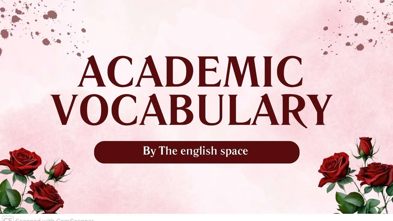 Academic vocabulary  Module | English studies S1 