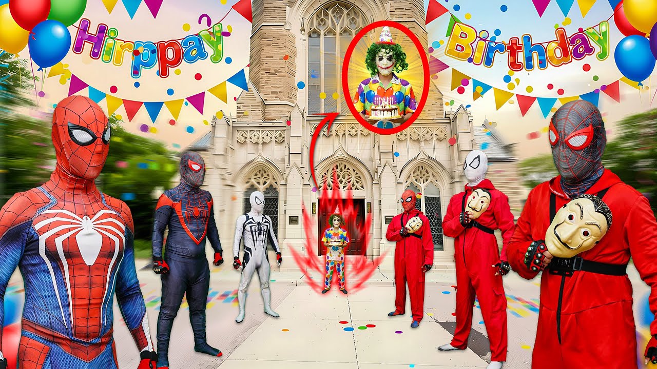 Nhiệm Vụ Bí Mật: Siêu Nhân Nhện Giả Làm SMILING WOMAN Ở Bữa Tiệc Của JOKER|Tổng Hợp Video Hành Động