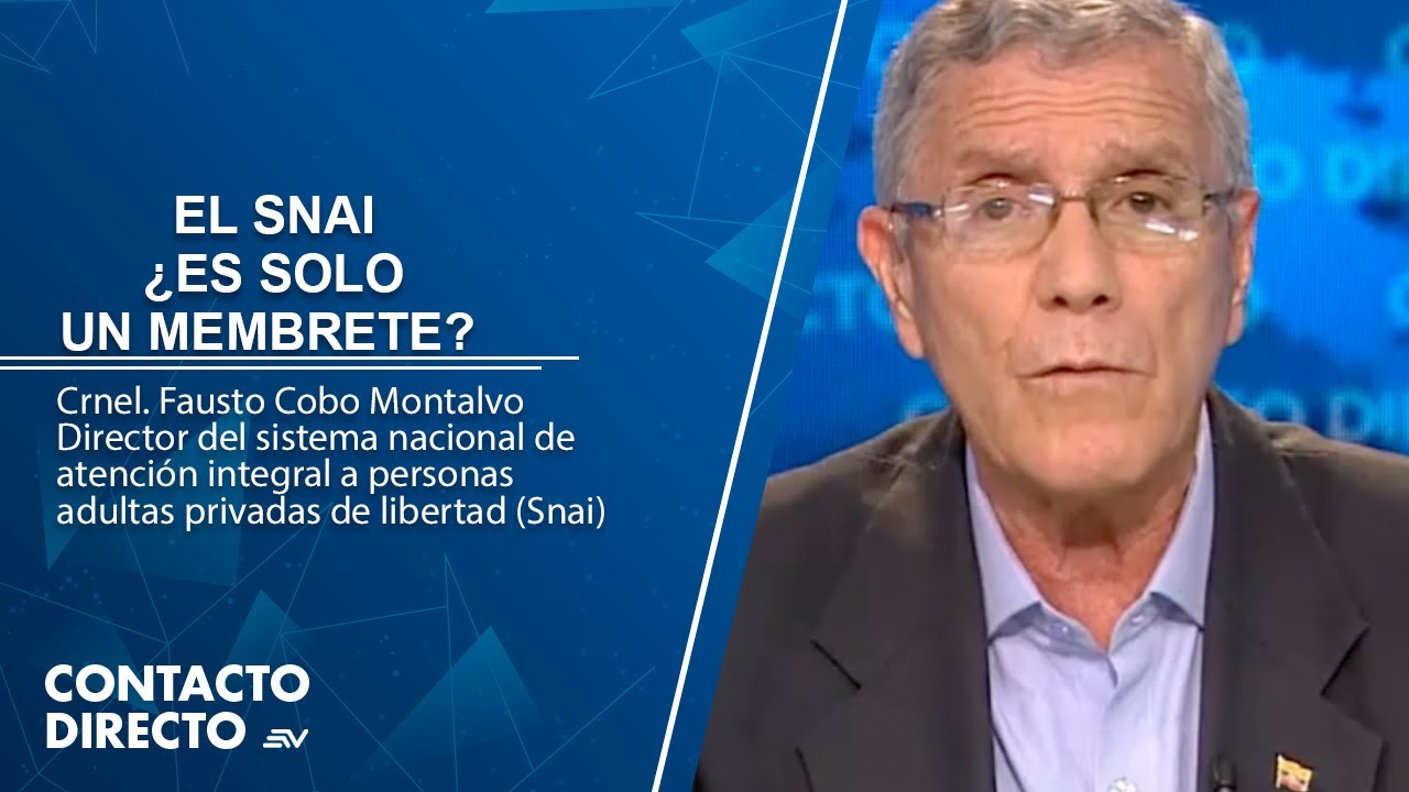 Fausto Cobo explica el problema del sistema carcelario en Ecuador | Contacto Directo | Ecuavisa