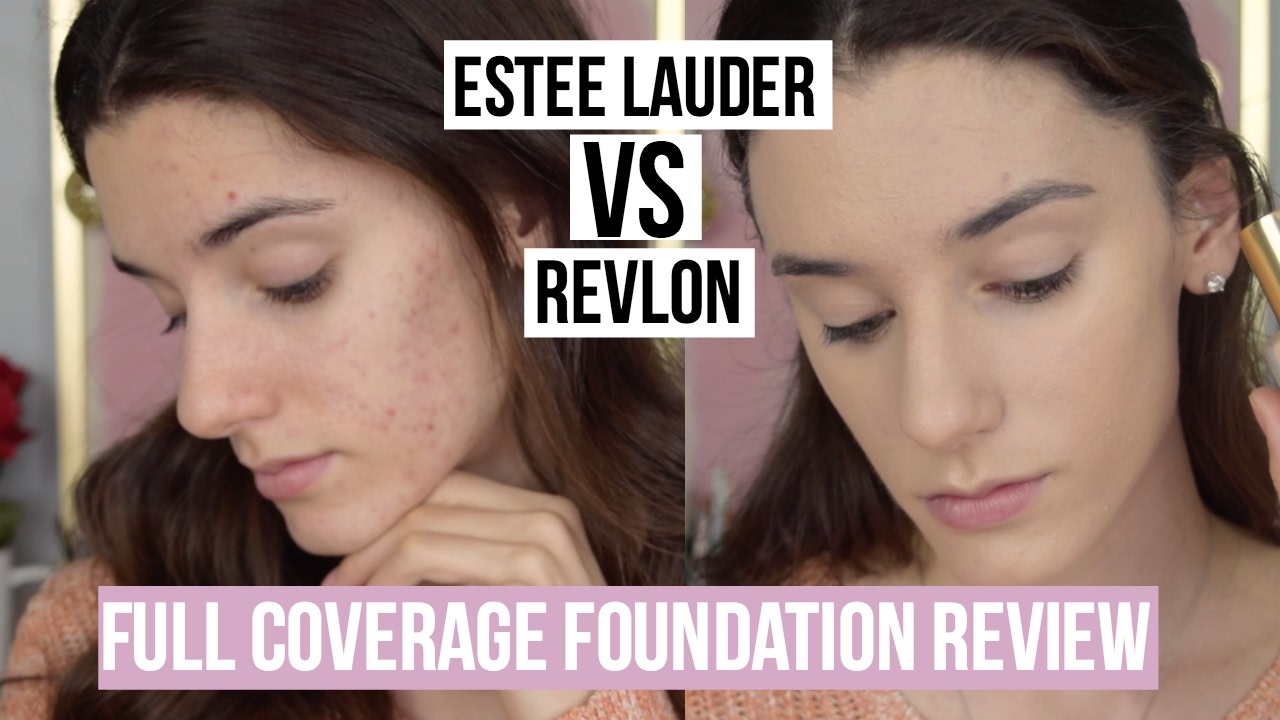 Full Coverage Foundation Review || Estee Lauder Double Wear VS Revlon Colorstay