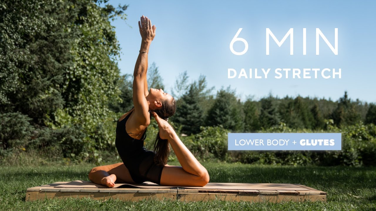 6 MIN- Lower Body Mobility and Glute Stretch with Deanna// Follow Along