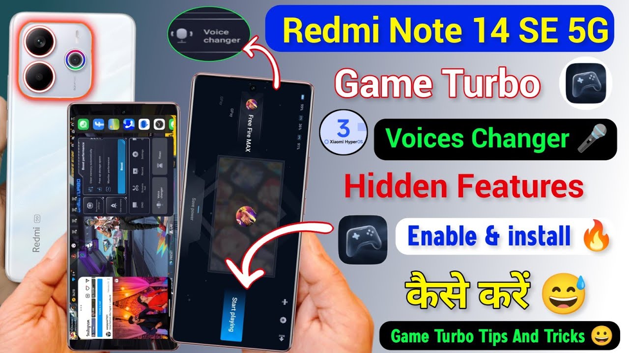 Redmi Note 14 Se Game Turbo Voices Changer Enable Now 🔥 | Redmi Note 14 Se Game Turbo Mode Setting