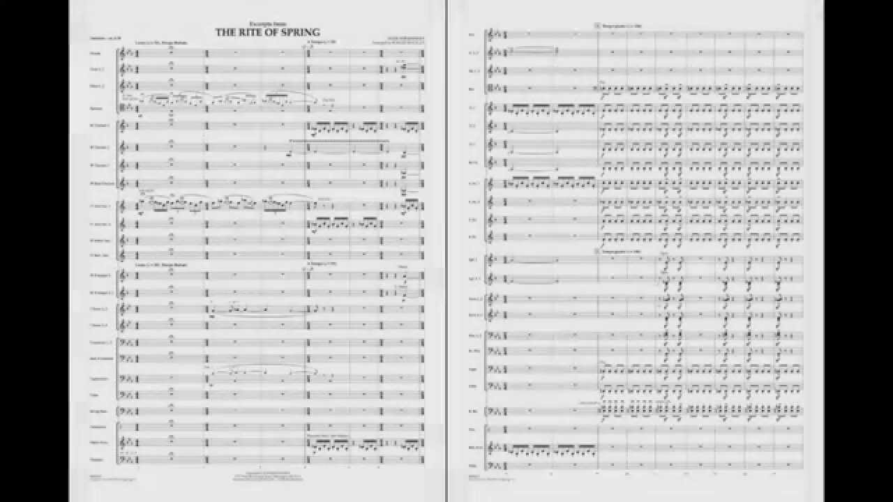 Excerpts from The Rite of Spring by Stravinsky/arr. Buckley