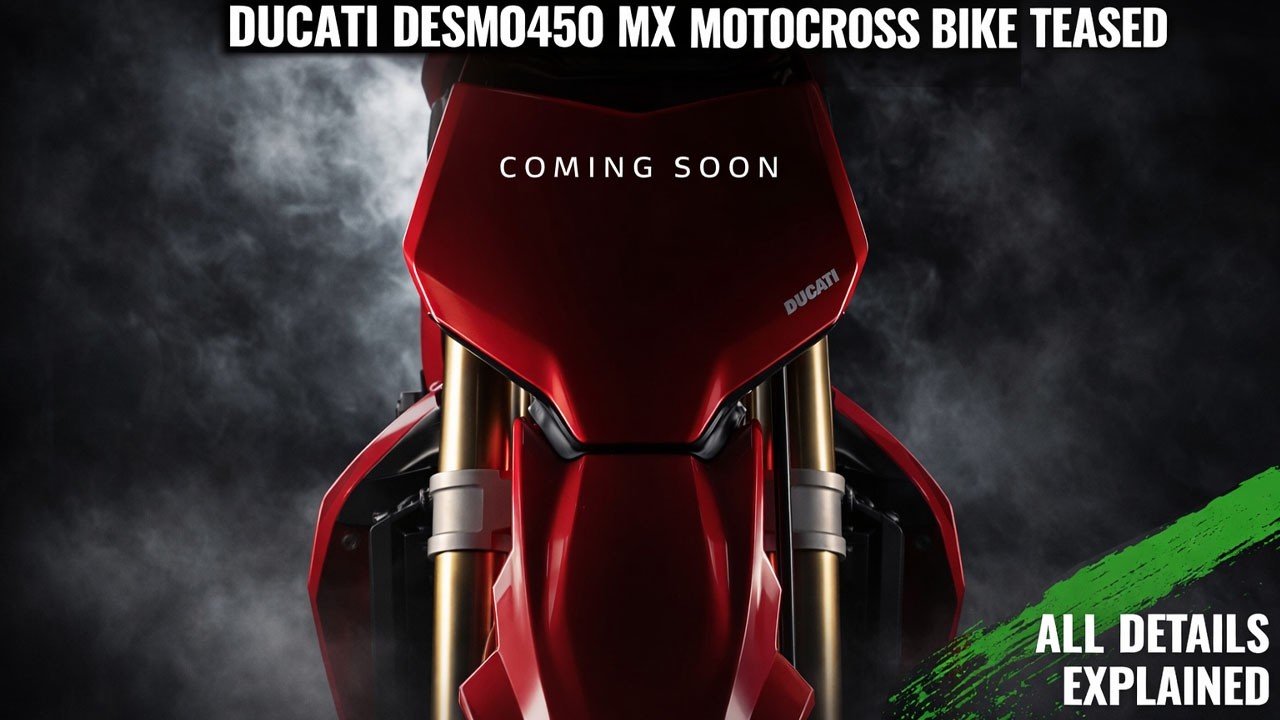 2027 Ducati Desmo450 MX Teased Ahead of India Launch - Explained All Spec, Features And More