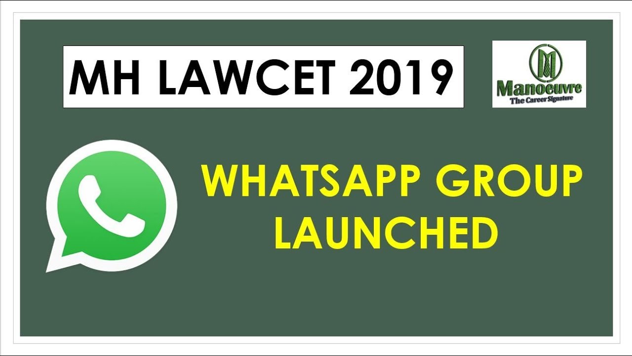 MH LAWCET 2019 - WHATSAPP GROUP LAUNCHED - (3YRS & 5YRS)