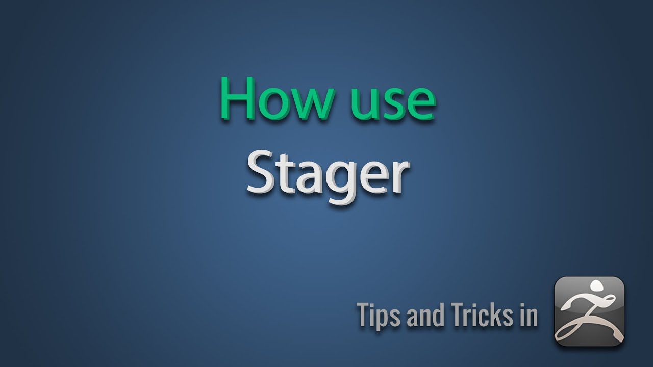 How use Stager in ZBrush