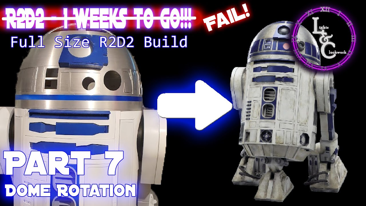 Сборка R2D2, часть 7 — Вращение купола и вращающаяся подставка.