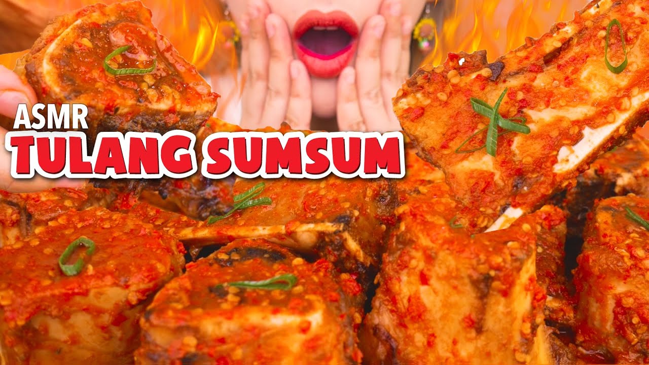 LEHER CENAT CENUT! ASMR TULANG SUMSUM DIN0SAURUS MERCON DIGROGOT TO THE BONE! | ASMR Indonesia