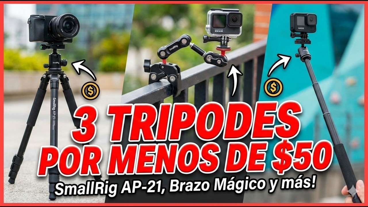 ¿Qué trípode SmallRig para celular elegir? ST20 Pro vs AF-23 vs AP-21 vs Brazo 4766