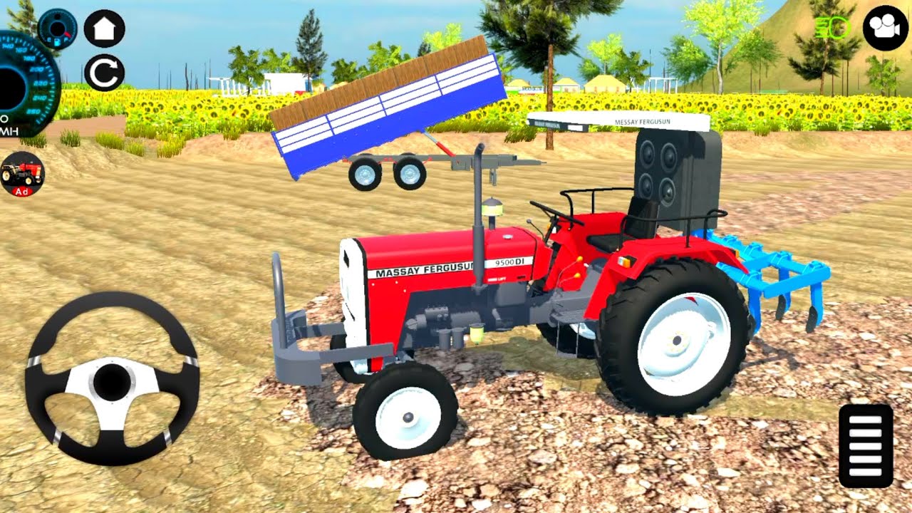 MASSY   241  TRACTOR gaming video Indian 3D gaming video tractor gaming ટ્રેક્ટર વાળા વિડીયો