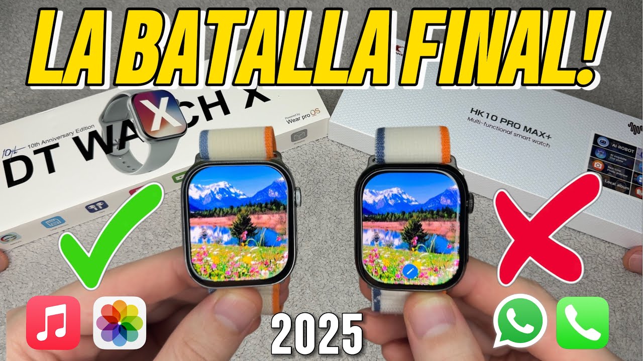 EL SERIES 10 definitivo!!!😰 HK10 Pro Max+ VS DT Watch X 10th | COMPARACIÓN 2025