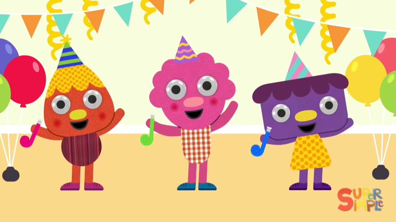 Happy New Year Party | A New Year Ball Drop Súper Simple Kids Song | Noodle & Pals