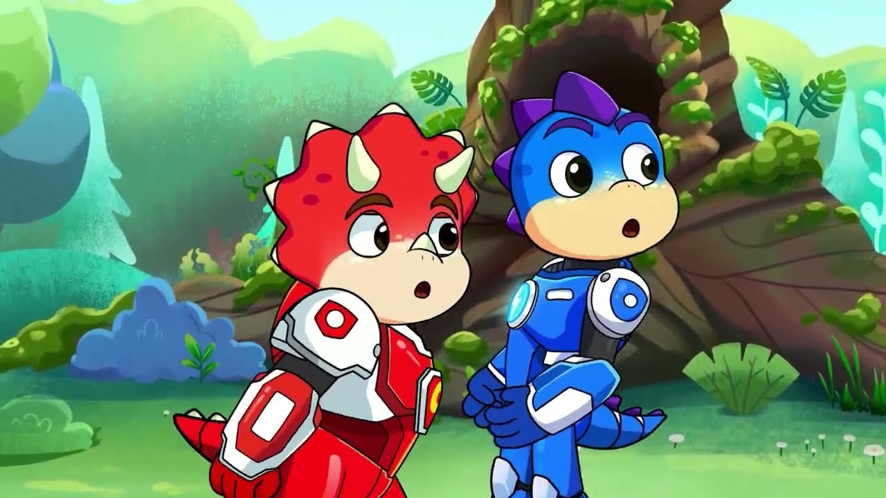 Bolt & Pyro Meet a Giant Dinosaur | Dino Action Animation | Dino Crew