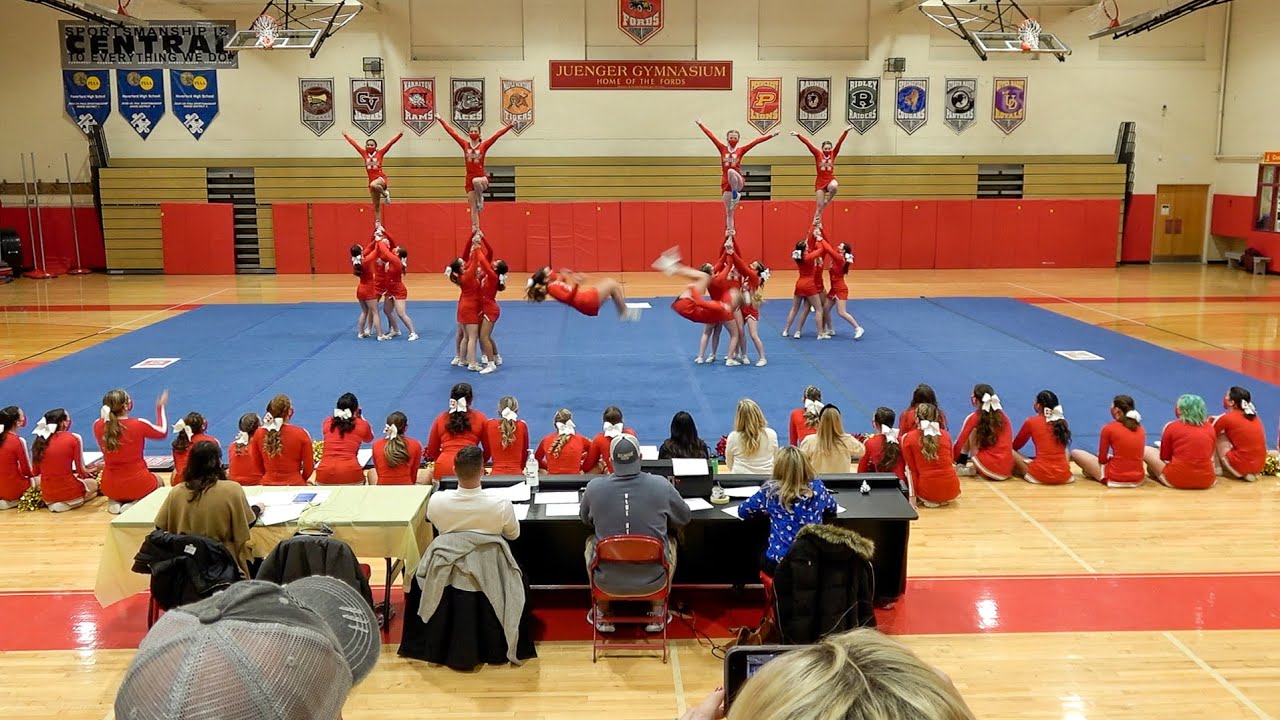 Central League competition: Fords JV Cheerleading performance