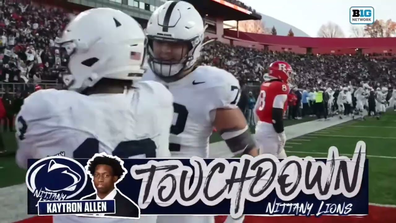 Kaytron Allen 2025 CFB Game Highlights vs Rutgers