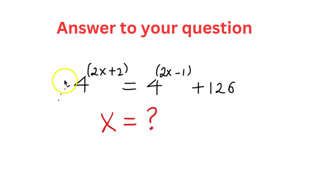Student's Question | From grade 9 unit 2 | Equality of equations