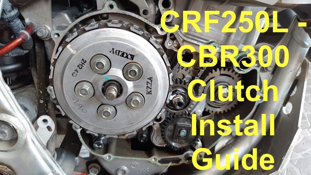 CRF 250L - CBR 300 CLUTCH INSTALL & JUDDER SPRING REMOVAL
