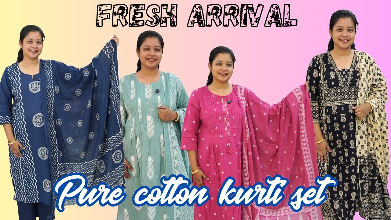 Fresh arrival Pure cotton kurti set || RD lifestyle, jhirpani, Rourkela 