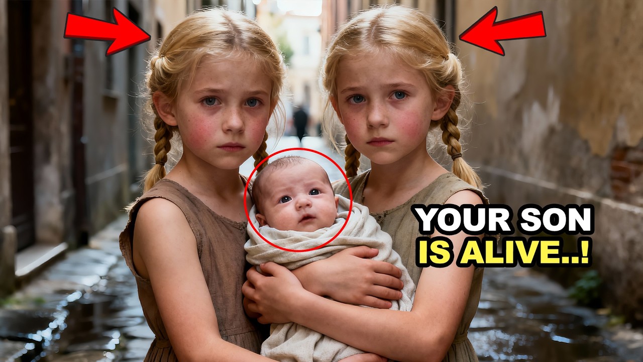 POOR TWIN SISTERS TELL A WEEPING MILLIONAIRE HIS SON IS ALIVE