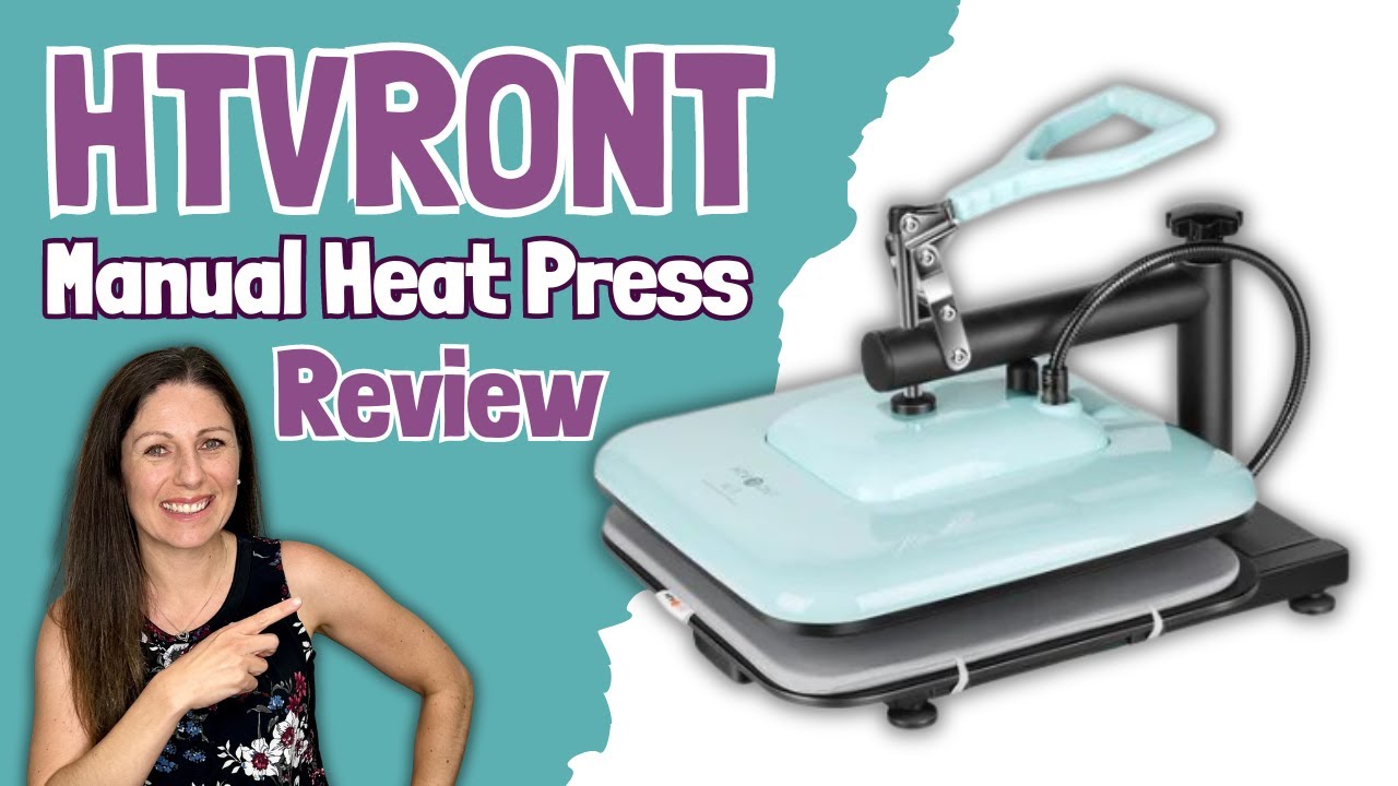 HTVRONT Manual Heat Press with Swing Away Heat Plate Unboxing / Review / First Projects