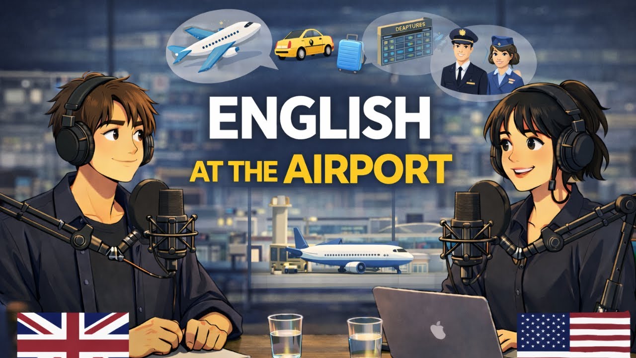 Airport English Conversation ✈️ | Travel English from Check-In to Arrival | English Podcast
