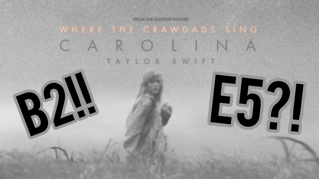 Taylor Swift - Carolina VOCAL SHOWCASE (B2-A4-E5)