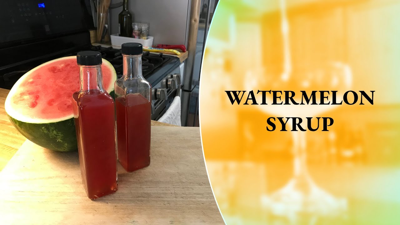 How to Make Watermelon Syrup - Homemade Syrup - Syrups at Home