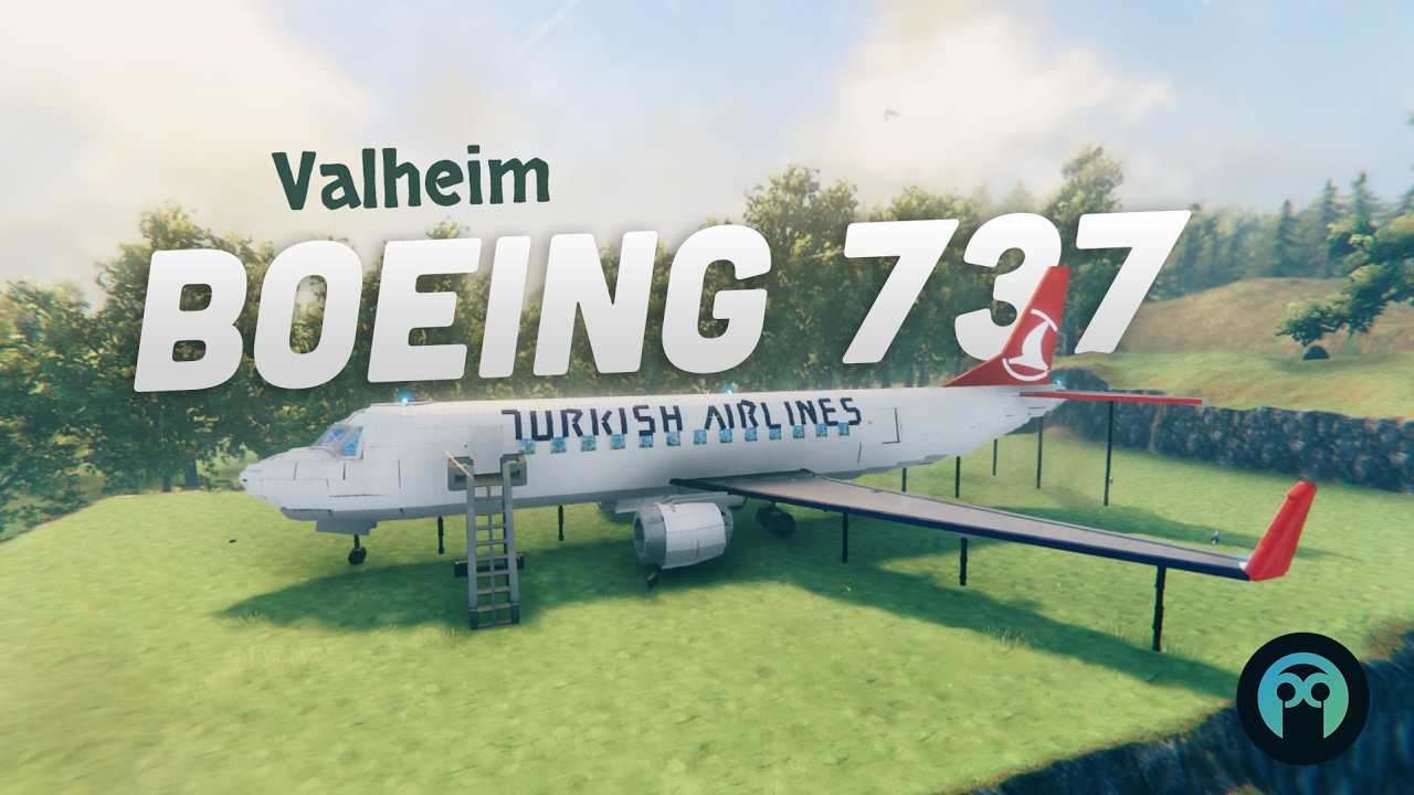 I Built a Commercial Airplane in Valheim [Timelapse]